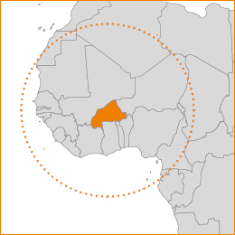 mappa Burkina Faso