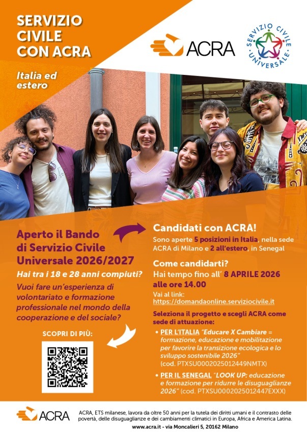 fai il servizio civile con ACRA